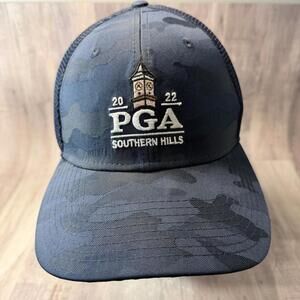 PGA 2022 Southern Hills Golf Hat New Era Size SMALL/MEDIUM Navy Blue Camo